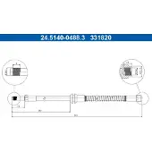 Ate Bremsschlauch 24514004883 für Mercedes