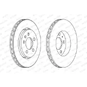 FERODO Bremsscheiben DDF1154C hinten, belüftet, 2 Stück