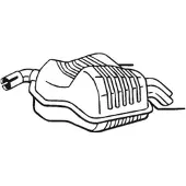 Bosal Endschalldämpfer 215-003
