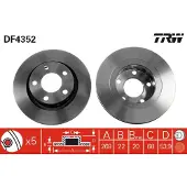 TRW Bremsscheibe LUC DF4352 hinten, belüftet, 1 Stück