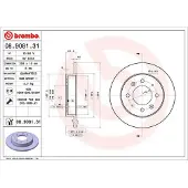 Brembo Bremsscheibe PRIME LINE - UV Coated 08.9081.31