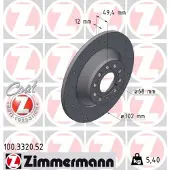 ZIMMERMANN Bremsscheibe SPORT Z 100.3320.52