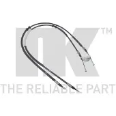NK Handbremsseil für System Trommelbremse hinten [Hersteller-Nr. 9036104] für Vauxhall, Chevrolet, Opel