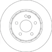 TRW Bremsscheibe DF6646S, 1 Stück