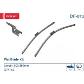 Denso Flat Scheibenwischer Vorne für VW Polo Schrägheck (6R1, 6C1) Rahmenlos