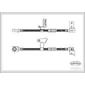 CORTECO Bremsschlauch ERSTAUSRÜSTERQUALITÄT [Hersteller-Nr. 19032878] für Chrysler