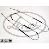 Linex Handbremsseil 15.01.69 Hinten für FORD Escort '91 Express (AVF) 3400/1460/1380mm