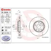 Brembo Bremsscheibe PRIME LINE - UV Coated 09.D509.11