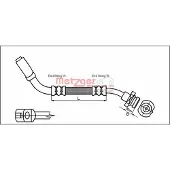METZGER Bremsschlauch 4114723