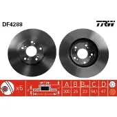 TRW Bremsscheibe DF4288 vorne, belüftet, 1 Stück