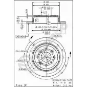 Brembo Bremsscheibe 08.7104.75, 1 Stück
