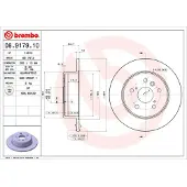 Brembo Bremsscheibe 08917910 288mm 10mm für TOYOTA LEXUS