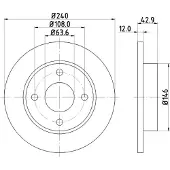Hella Bremsscheibe PRO 8DD 355 104-631