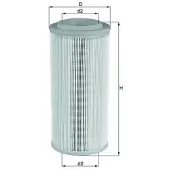 MAHLE ORIGINAL Luftfilter MAHLE LX 1595