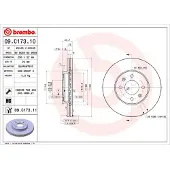 Brembo Bremsscheibe PRIME LINE - UV Coated 09.C173.11