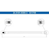 Ate Bremsschlauch 24.5101-0300.3