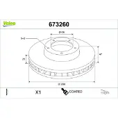 Valeo Bremsscheibe COATED 673260
