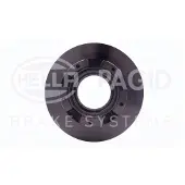 Hella 1x Bremsscheibe Hinterachse Voll [Hersteller-Nr. 8DD355120-181] für Ford