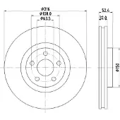 Hella Bremsscheibe PRO 8DD 355 126-701