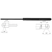 METZGER 2110431 Gasfeder Heckklappendämpfer für CHEVROLET KALOS 390mm