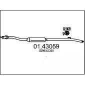 MTS Abgasrohr 01.43059