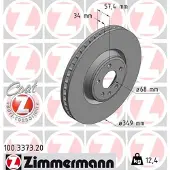 ZIMMERMANN Bremsscheibe COAT Z 100.3373.20