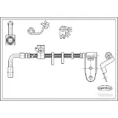 CORTECO Bremsschlauch ERSTAUSRÜSTERQUALITÄT [Hersteller-Nr. 19032881] für Chrysler