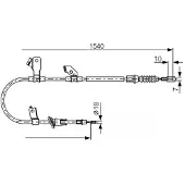 Bosch Seilzug, Feststellbremse [Hersteller-Nr. 1987482271] für Smart, Mitsubishi
