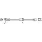 METZGER Bremsschlauch 4110887