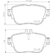 Brembo Bremsbelagsatz P 50 136, Hinten