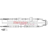 METZGER Handbremsseil Seilzug Feststellbremse für OPEL Meriva A (X03) Hinten Links Hinten Rechts Links 11.5766