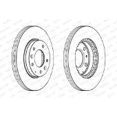 FERODO Bremsscheiben DDF1278C vorne, belüftet, 2 Stück