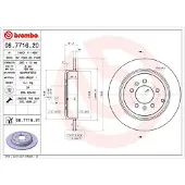 Brembo Bremsscheibe [Hersteller-Nr. 08.7716.21] für Peugeot