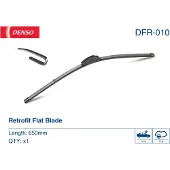 Denso Retrofit Flachwischer DFR-010 (650 mm, für Linkslenker): Halterloses Desig
