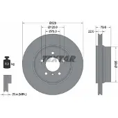 Textar Bremsscheibe 92141603 hinten, belüftet, 1 Stück