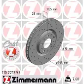 ZIMMERMANN Bremsscheibe SPORT Z 110.2212.52