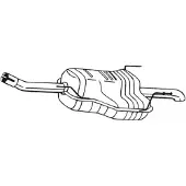 Bosal Endschalldämpfer 185-493