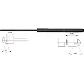 METZGER 2110339 Gasfeder Heckklappendämpfer passend für MERCEDES-BENZ M-Klasse (W163) 641mm