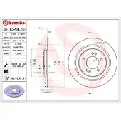 Brembo Bremsscheibe 08.C248.11, hinten, voll, hochkarbonisiert, 1 Stück