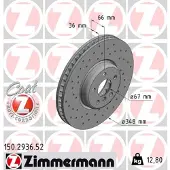 ZIMMERMANN Bremsscheibe SPORT Z 150.2936.52