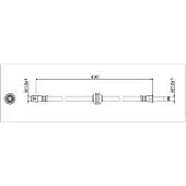 METZGER Autoteile Bremsschlauch [Hersteller-Nr. 4111781] für Mercedes-Benz