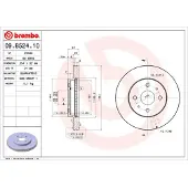 Brembo Bremsscheibe 09b52410 254mm 22mm für DAIHATSU SUBARU
