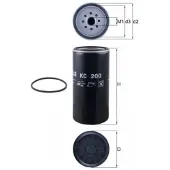 MAHLE ORIGINAL Kraftstofffilter KC200
