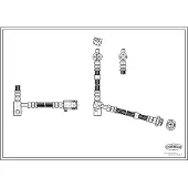 CORTECO Bremsschlauch ERSTAUSRÜSTERQUALITÄT [Hersteller-Nr. 19033543] für Nissan