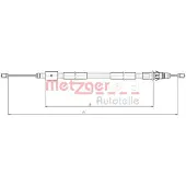 METZGER Seilzug, Feststellbremse 10.4657