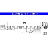 Ate Bremsschlauch 83.7838-0376.3