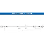 Ate Bremsschlauch 83.8247-0388.3 für Ford Puma Tourneo Courier V769