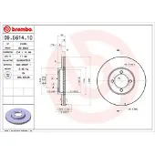 Brembo Bremsscheibe PRIME LINE 09.5614.10