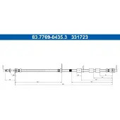Ate Bremsschlauch 83.7769-0435.3