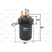 Valeo Kraftstofffilter 587559 für Renault Megane II Scénic